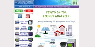  FEMTO D4 70A ENERGY ANALYZER  Energy monitoring and management made easy!